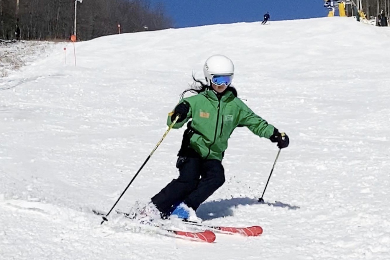 Katie Chong is a junior ski instructor