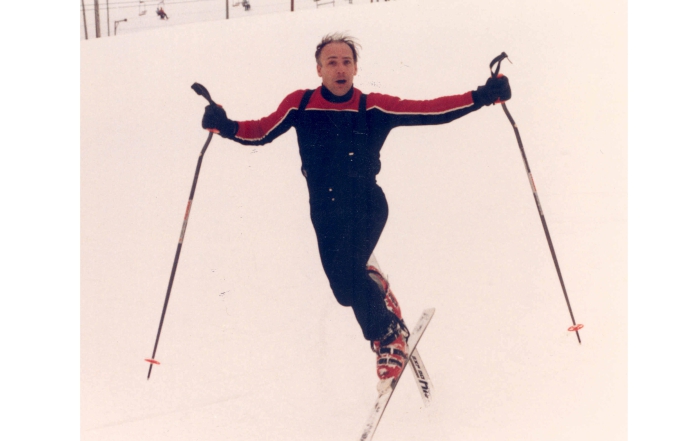 a skier performs ski ballet