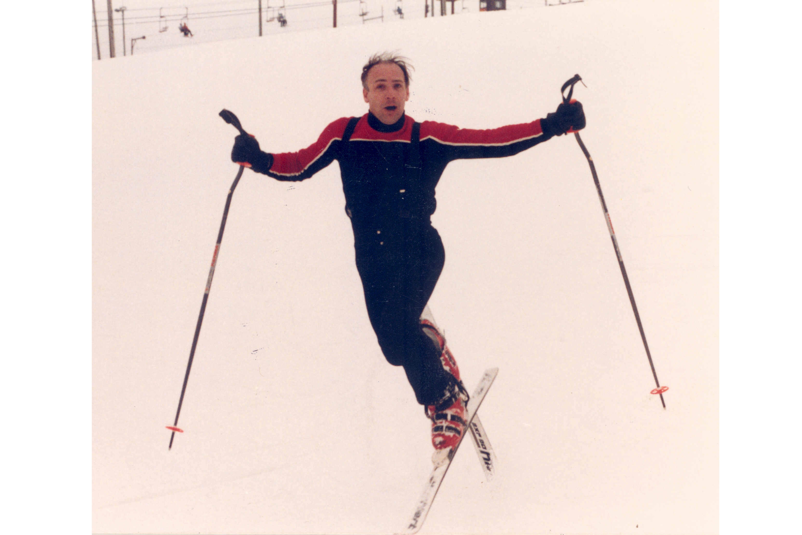 a skier performs ski ballet