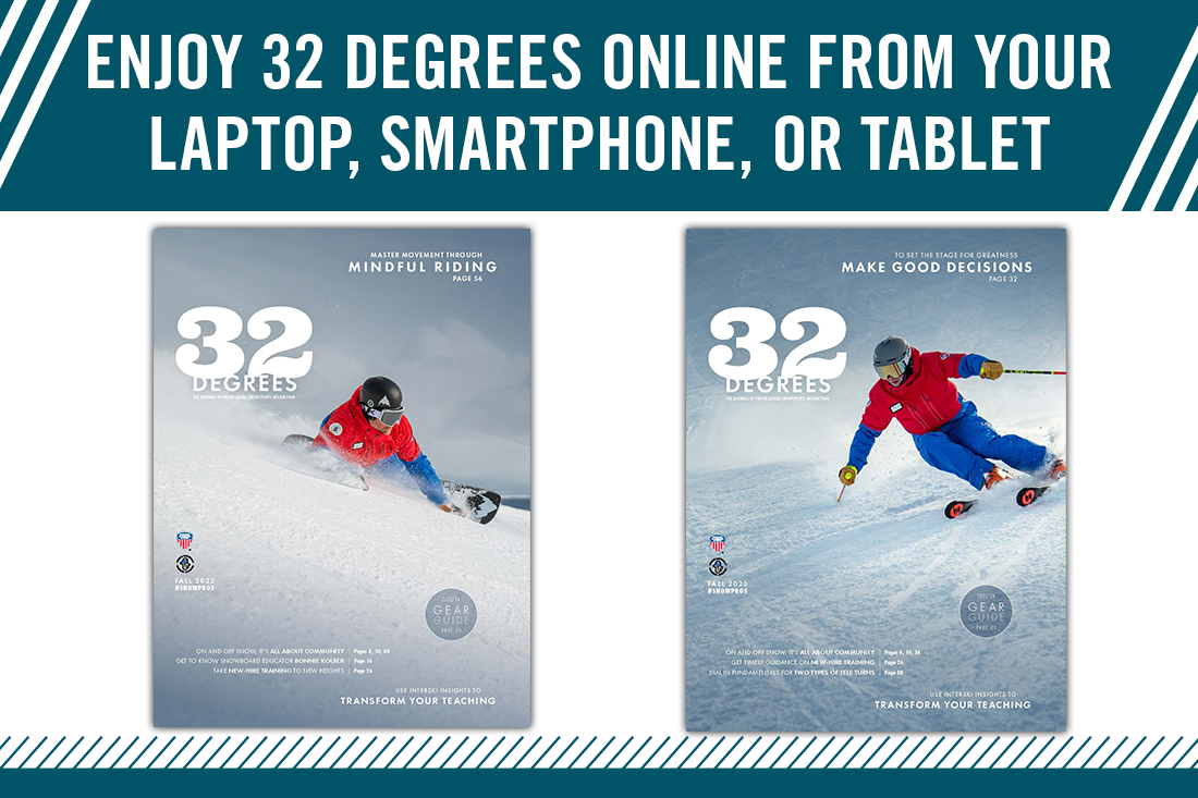 32 Degrees Magazine available online digitally for easy scanning.